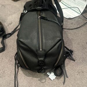 Rebecca Minkoff Black Leather Backpack size Medium